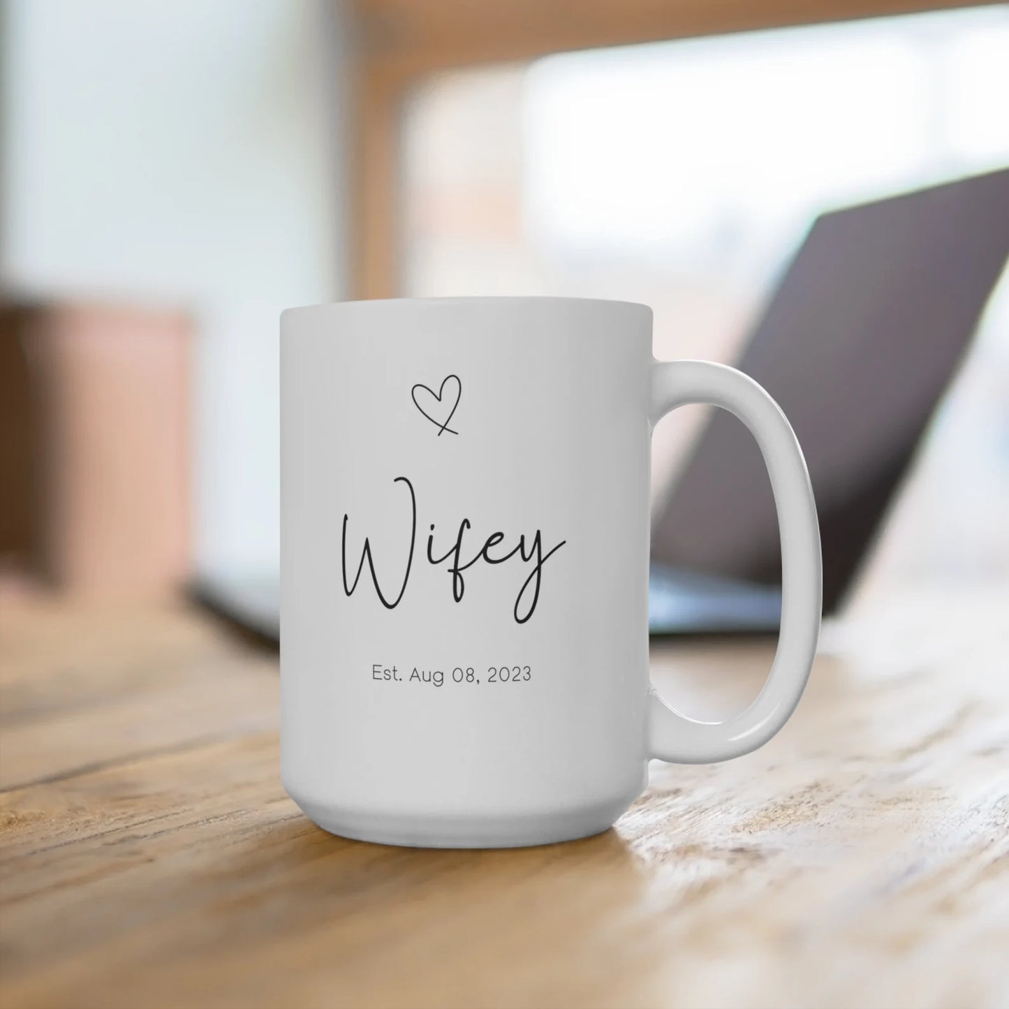 Gullei™ Wifey Hubby Matching Coffee Mug