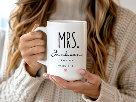 Gullei™ Mr and Mrs Matching Anniversary Coffee Mugs