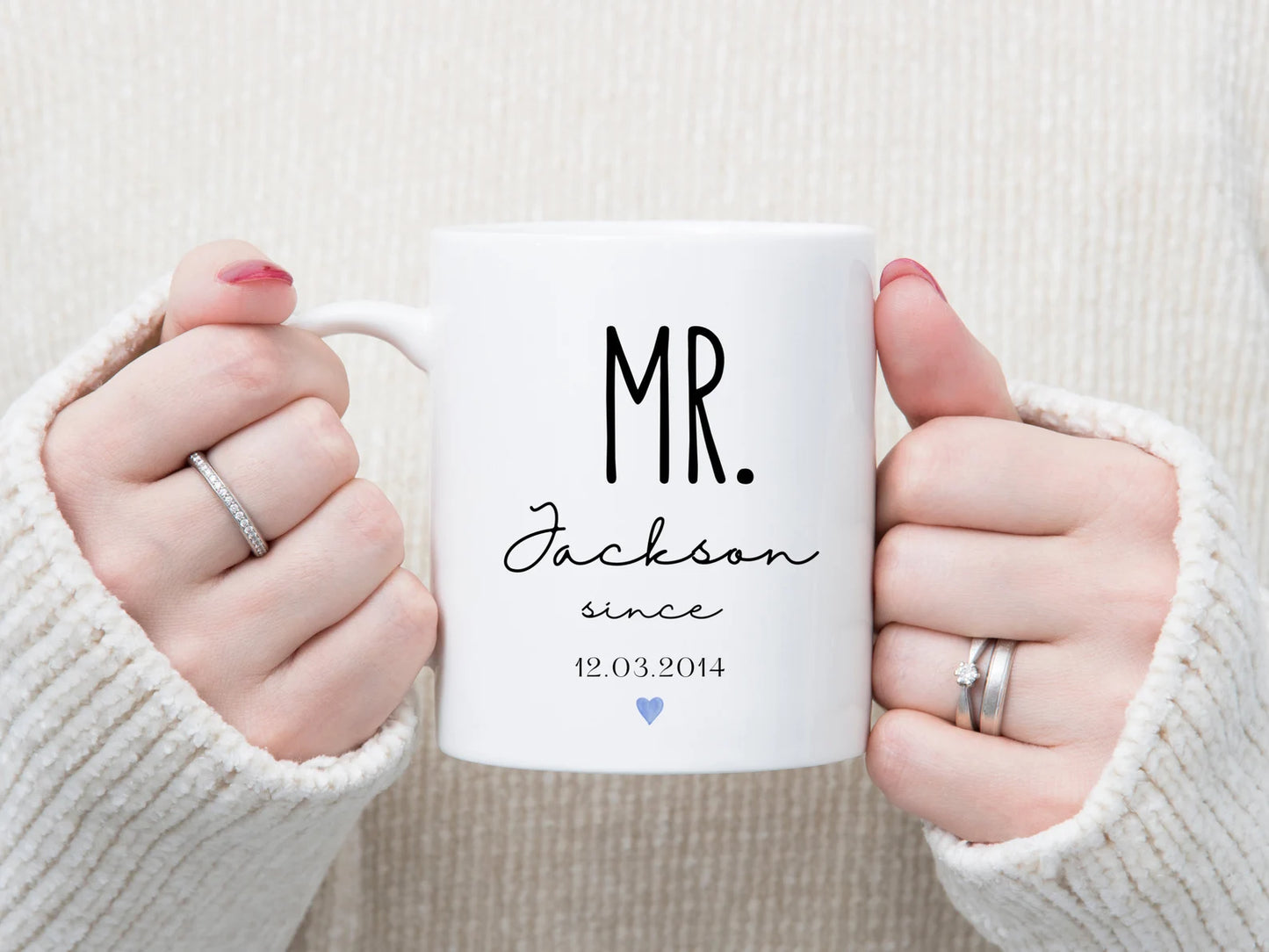 Gullei™ Mr and Mrs Matching Anniversary Coffee Mugs