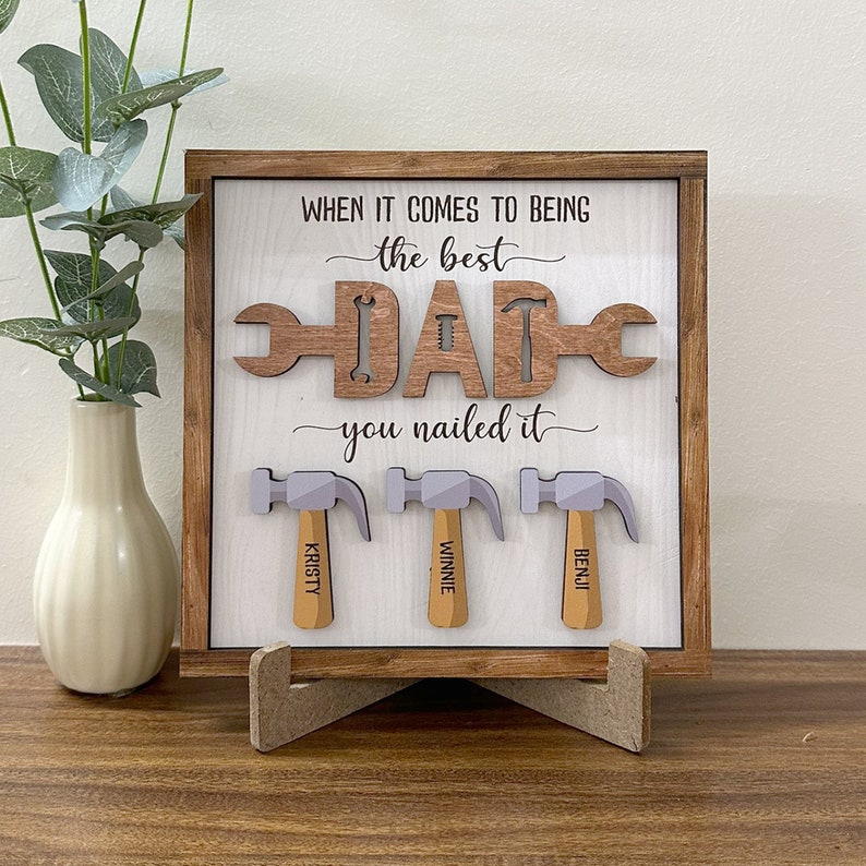 Gullei™ Personalized Handyman Decor Sign - Gift for Dad