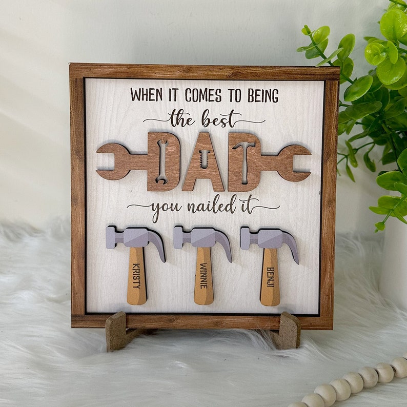 Gullei™ Personalized Handyman Decor Sign - Gift for Dad