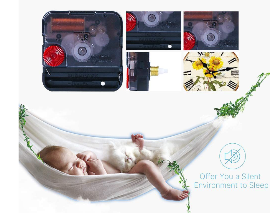 Cute Mouse Wall Deco Silent Clock