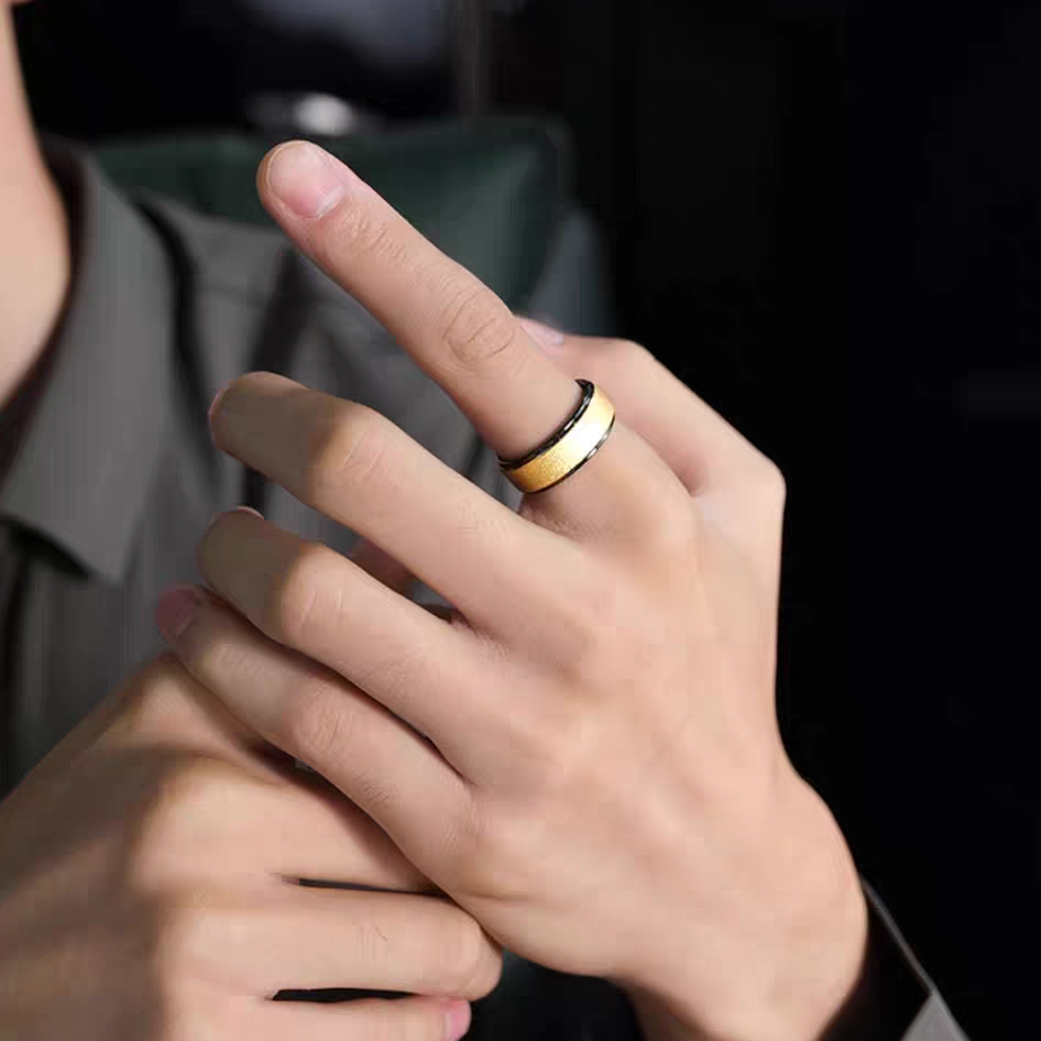 Engraved Marriage Band for Men Brushed Tungsten