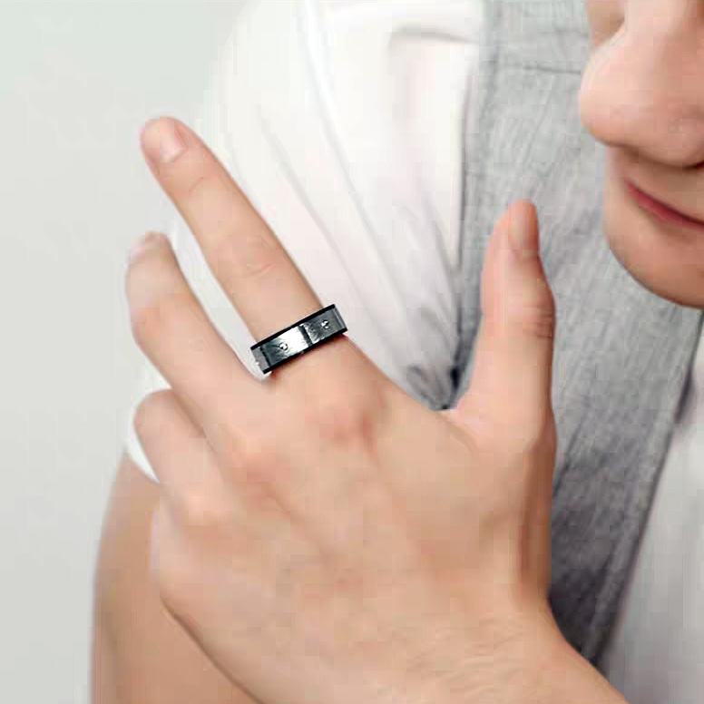 Mens Marriage Ring Tungsten Engravable Comfortfit