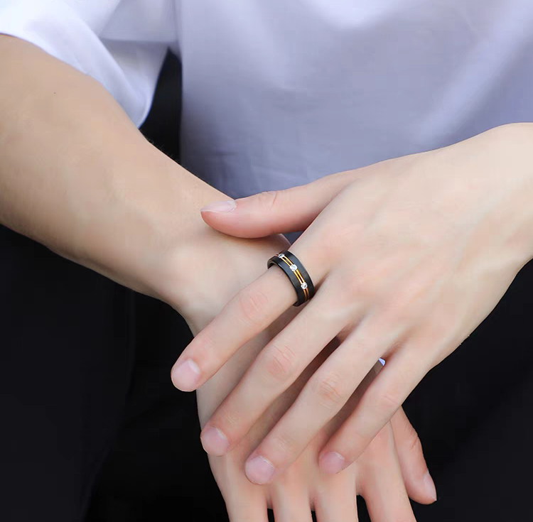 Unique Mens Wedding Band Tungsten Engravable
