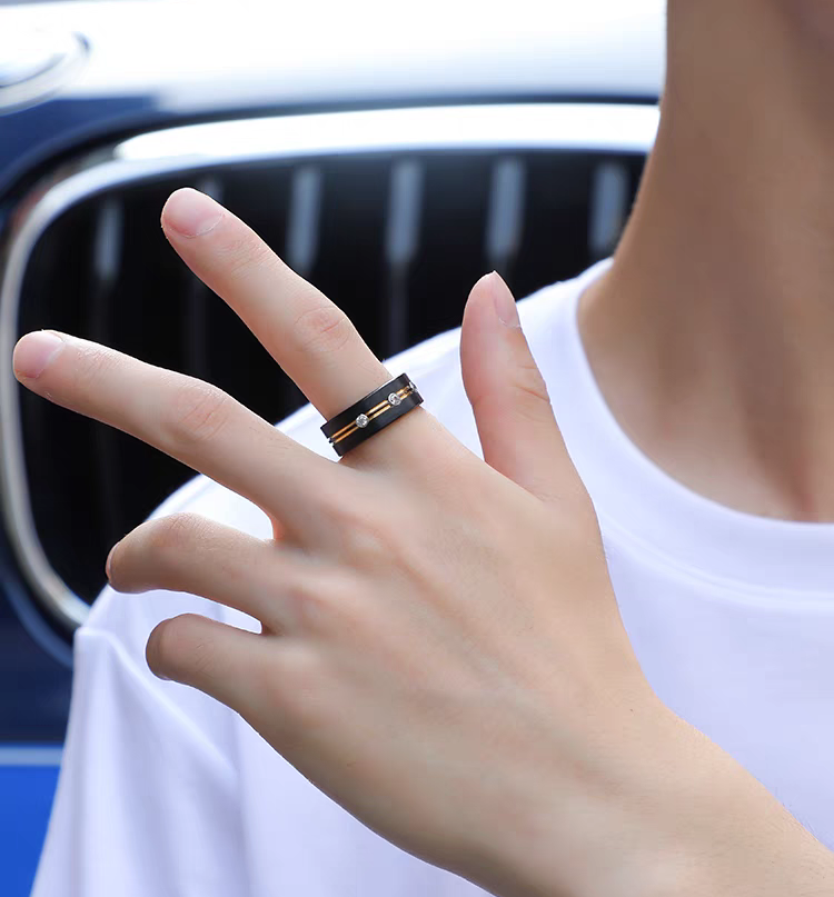 Unique Mens Wedding Band Tungsten Engravable