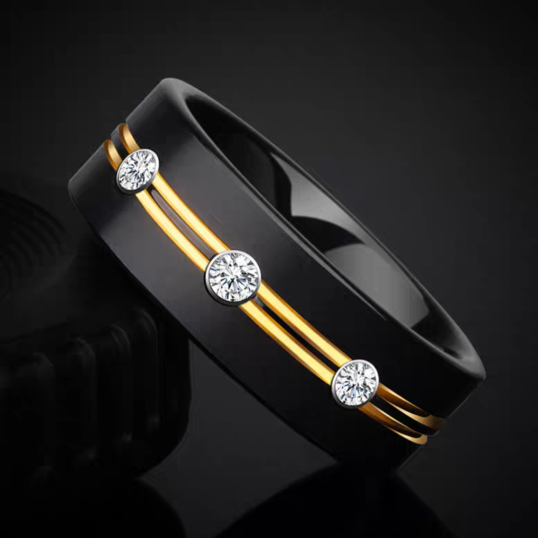 Unique Mens Wedding Band Tungsten Engravable