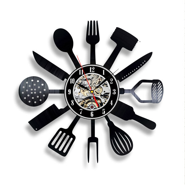 Decorative Kitchen Wall Vinyl Record Clock Gullei.com