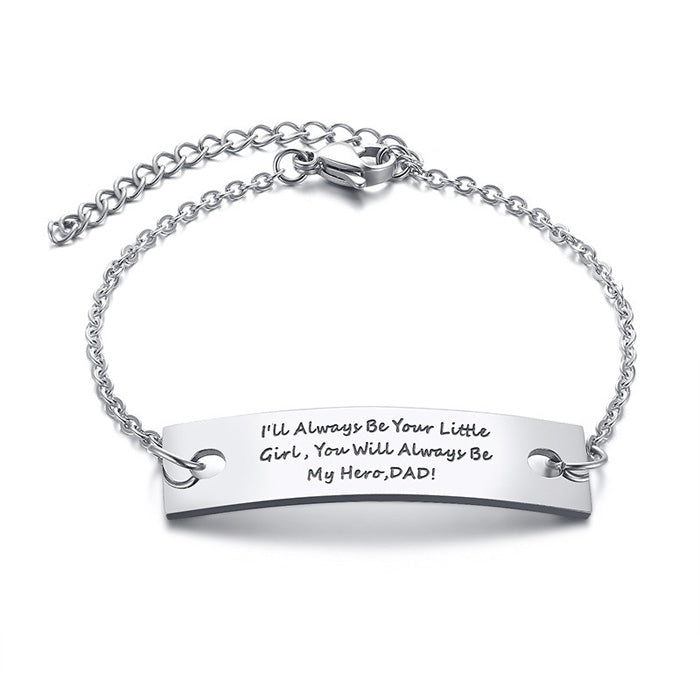 Engraved Bracelet Birthday Gift for Dad Gullei.com