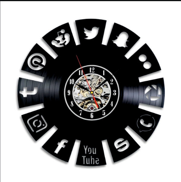 Gift for Computer Geek Vinyl Record Clock Gullei.com