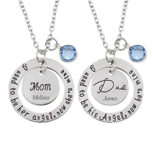 Mom Father Necklaces Birthday Anniversary Gift Gullei.com
