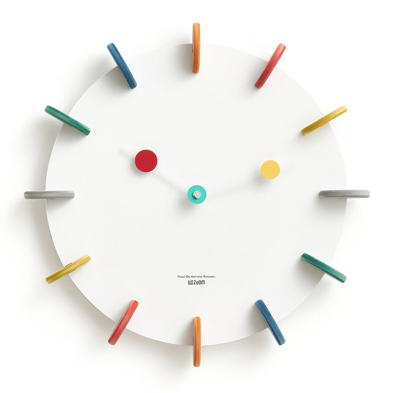 Cute Cat Face Silent Wall Clock for Kids Bedroom