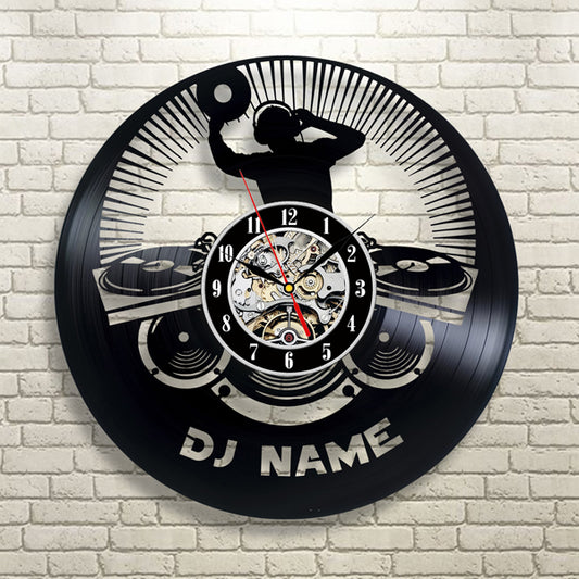 Personalized Name DJ Clock Gift Gullei.com