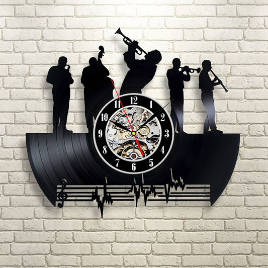 Best Vinyl Wall Clock Birthday Gift for Musicians Gullei.com