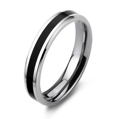 Personalized Engraved Titanium Steel Womens Wedding Band Gullei.com