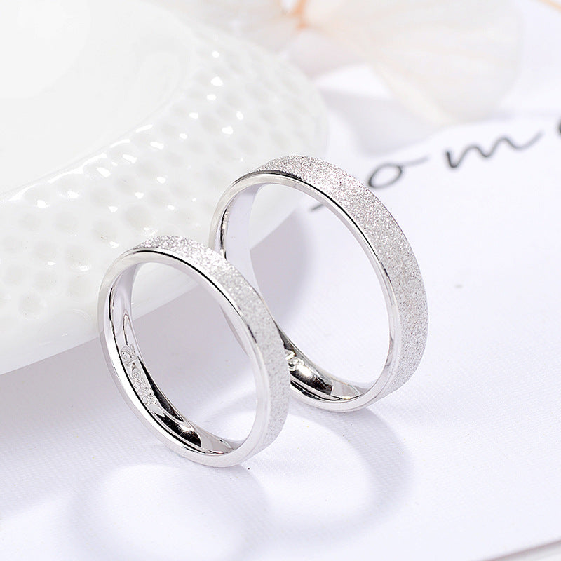 Custom Engraved Couples Wedding Rings for Him or Her
