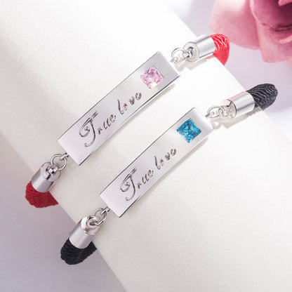 True Love Promise Couple Bracelets Set for 2