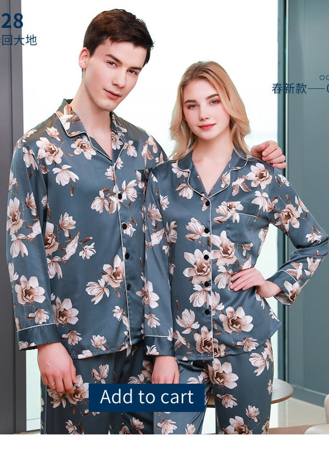 Matching PJs Full Sleeves Sleepwear Set for Couples