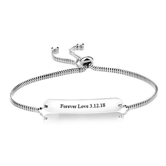 Engraved Bracelet Birthday Gift for Girlfriend
