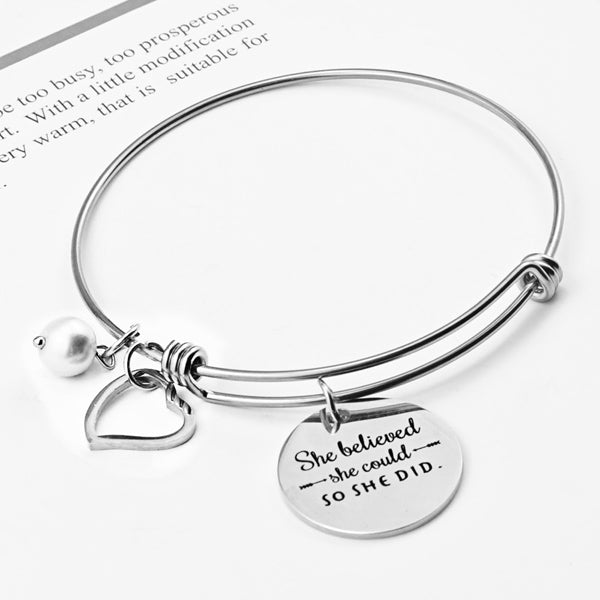 Charm Bracelet Graduation Gift for Daughter