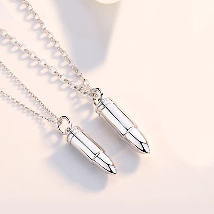 Promise Couple Necklaces Matching Bullets