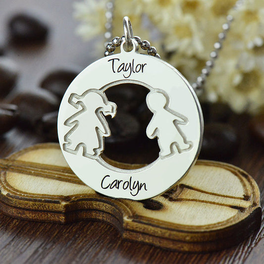 Custom Name Necklace Gift for Mom