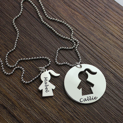 Mother Daughter Necklace Xmas Gift Set