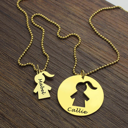 Mother Daughter Necklace Xmas Gift Set