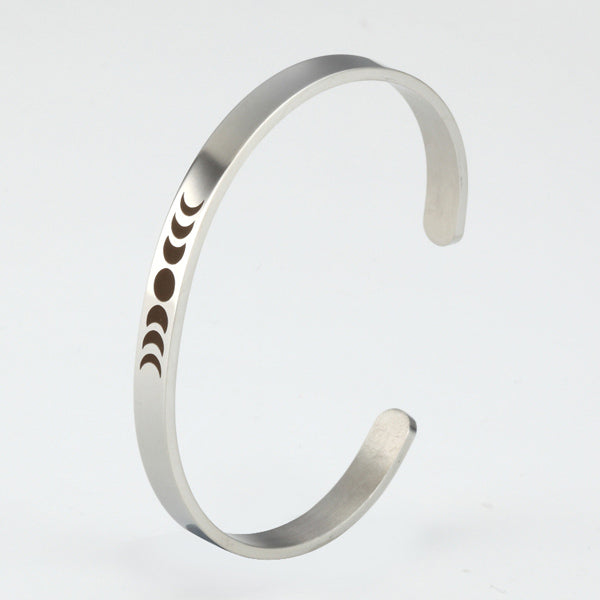 Moon Phases Cuff Bracelet Gift for Women