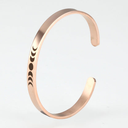 Moon Phases Cuff Bracelet Gift for Women