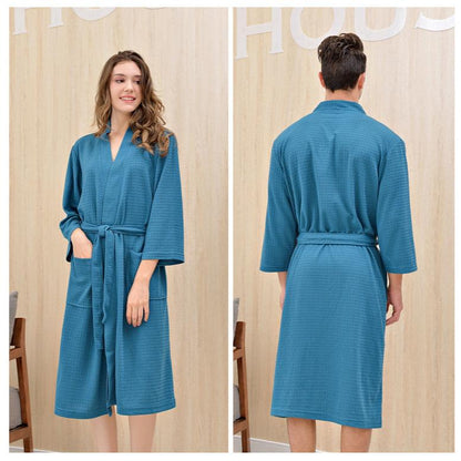 100% Polyester 2 Piece Long Robe Set for Couples