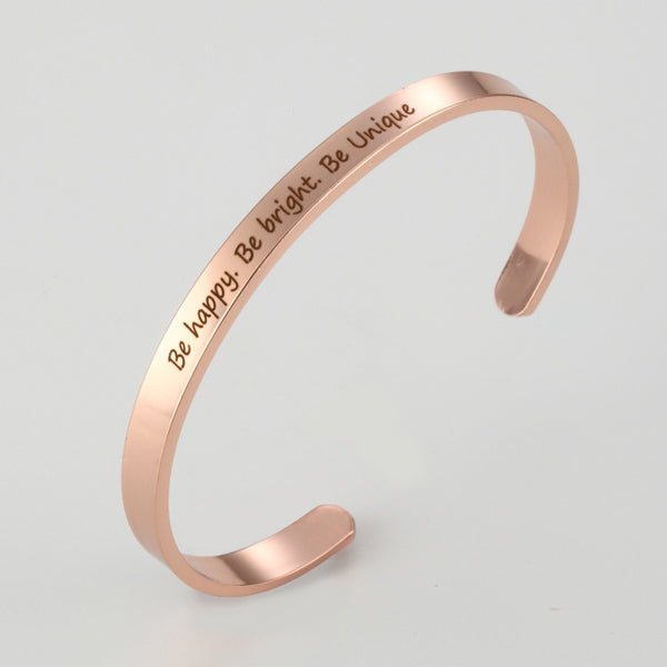 Inspirational Cuff Bracelet Gift for Him or Her