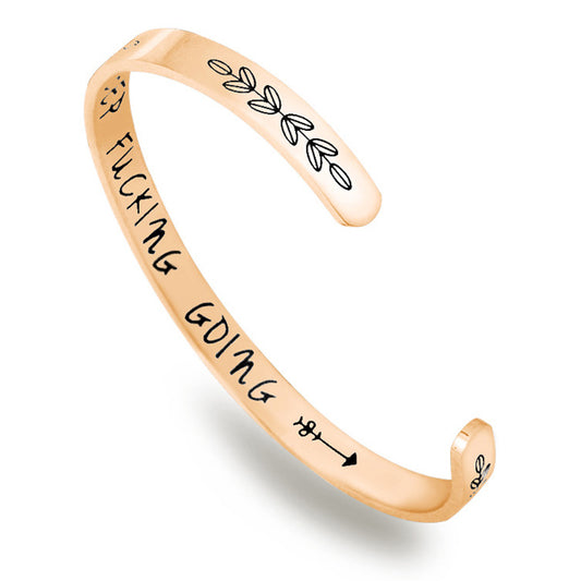 Inspirational Cuff Bracelet Gift for Women