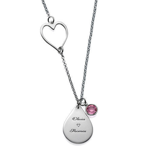 Custom Name Heart Pendant Gift for Girlfriend
