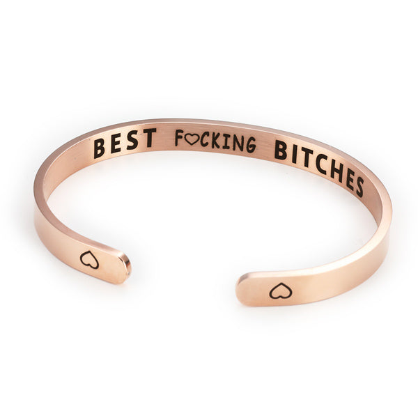 Best Fucking Bitches BFF Cuff Bracelet Gift for Girls