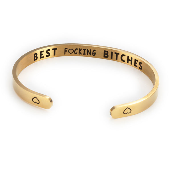 Best Fucking Bitches BFF Cuff Bracelet Gift for Girls