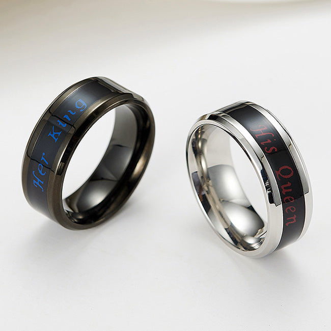 Her King His Queen Anniversary Rings Gift Set