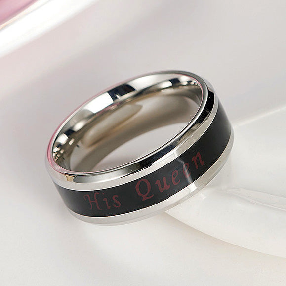 Her King His Queen Anniversary Rings Gift Set