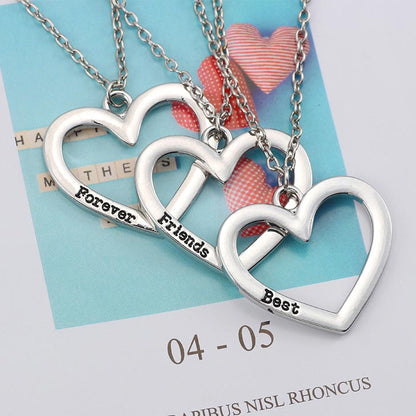 Best Friends Forever Necklaces Set for 3