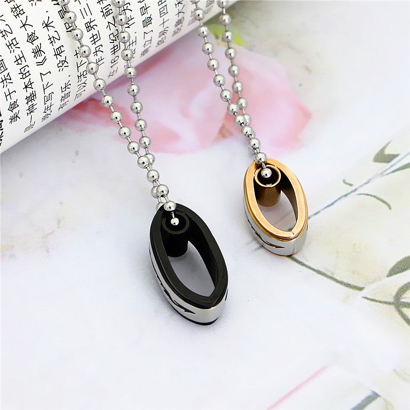 Engraved Matching Promise Necklaces for Couples Set of Two