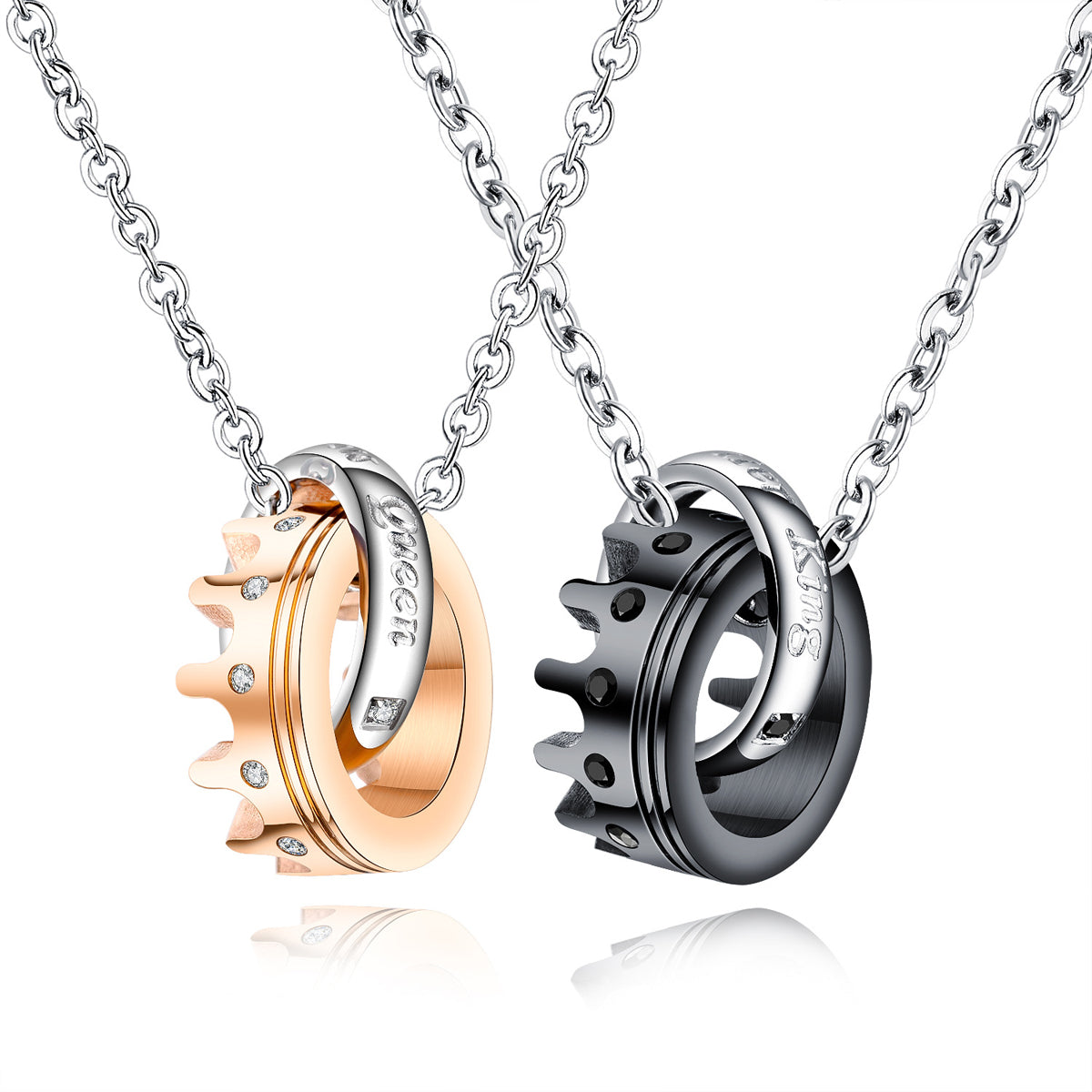 Matching Chain Shop Matching Couples Necklaces | Custom Engraving | Gullei