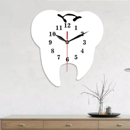 Dentist Clinic Themed Silent Wall Clock – Unique Design for Dental Professionals