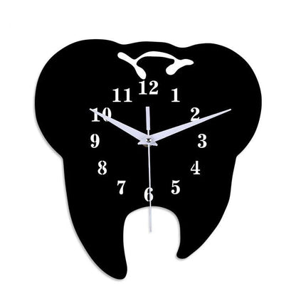 Dentist Clinic Themed Silent Wall Clock – Unique Design for Dental Professionals