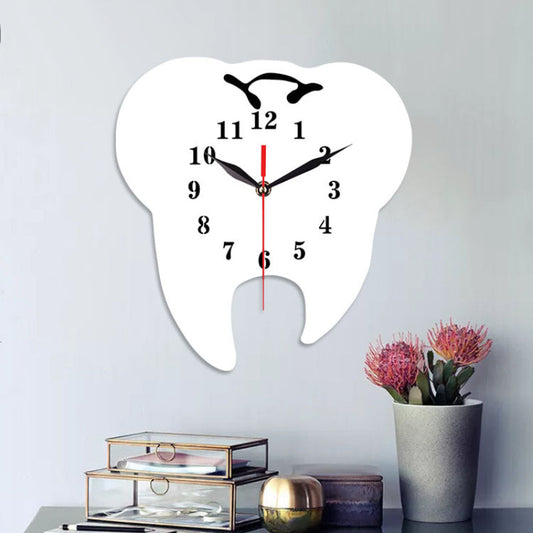 Dentist Clinic Themed Silent Wall Clock – Unique Design for Dental Professionals