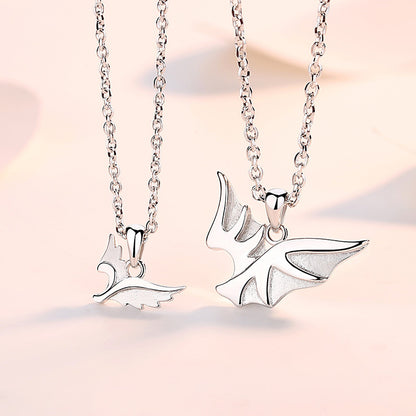 Angel and Demon Promise Couple Necklaces Set for Two