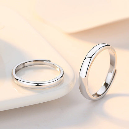 Custom Engravable Simple Matching Wedding Bands for Two