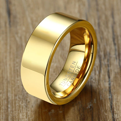 Mens Ring with Custom Engraving Tungsten