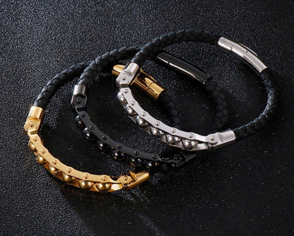 Custom Fidget Beads Mens Bracelet 21.5cm