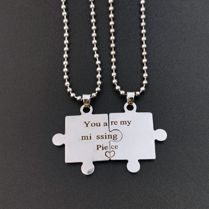 You are My Missing Piece Promise Pendants
