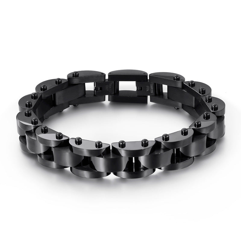 Custom Stainless Steel Mens Bracelet 22cm